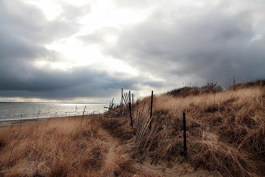 A Storm Rolls over Rexhame Photograph by Steven David Roberts