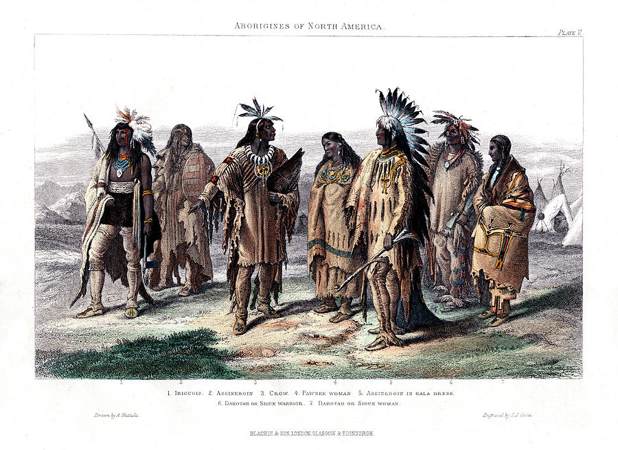 Roslyn Briscoe作 アボリジニアート Aborigines Of North America, 1873 by Print Collector