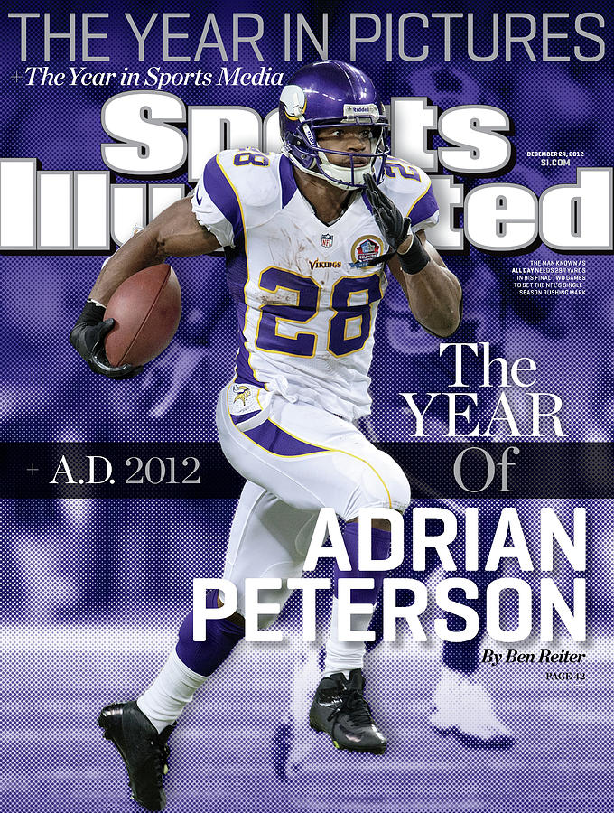 Adrian Peterson Sports Cover Photograph - A.d. 2012 The Year Of Adrian Peterson Sports Illustrated Cover by Sports Illustrated