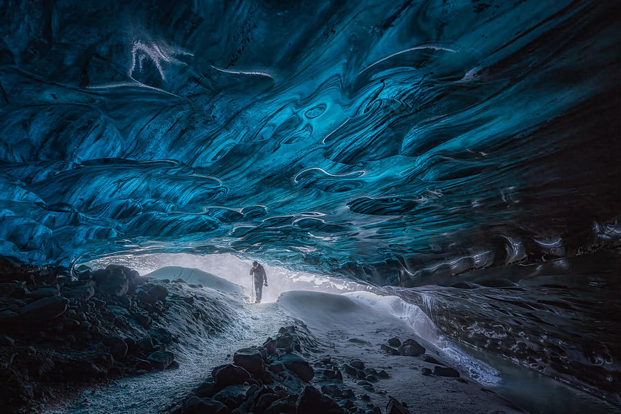 Adventurer In Blue Cave by Yongnan Li