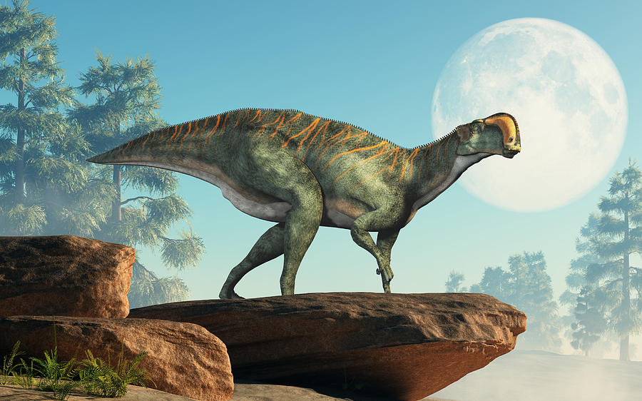 Altirhinus and the Full Moon by Daniel Eskridge
