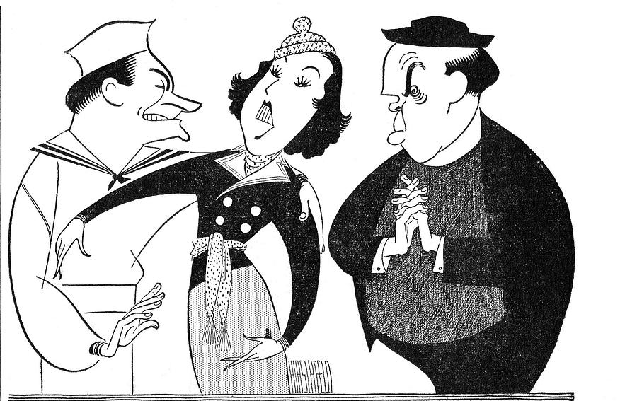 Anything Drawing by Al Hirschfeld