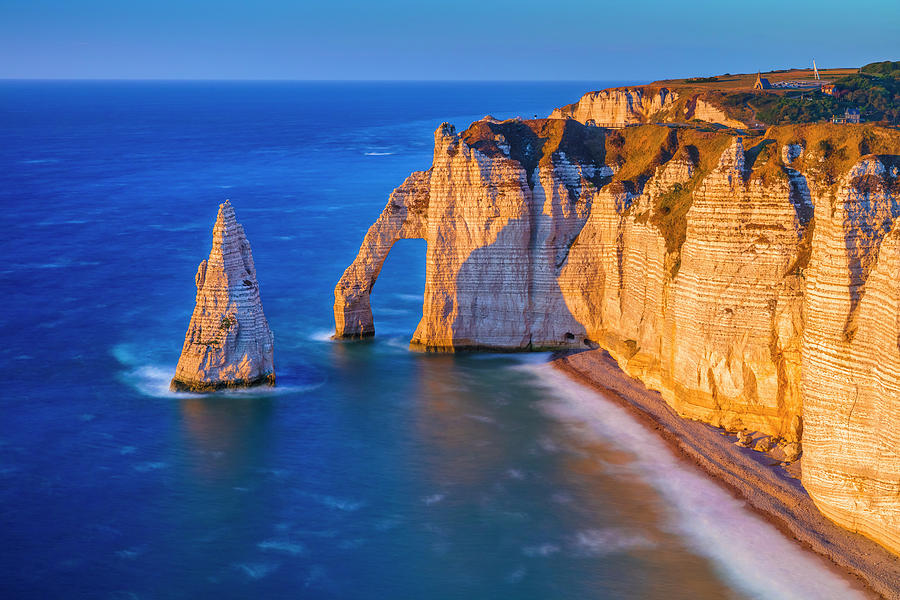 Arch & Needle Rock, Etretat, Normandy Digital Art by Olimpio Fantuz