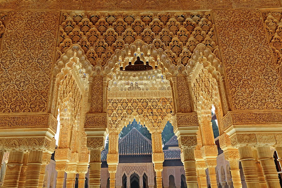 Architectural Detail, Alhambra Digital Art by Gunter Grafenhain