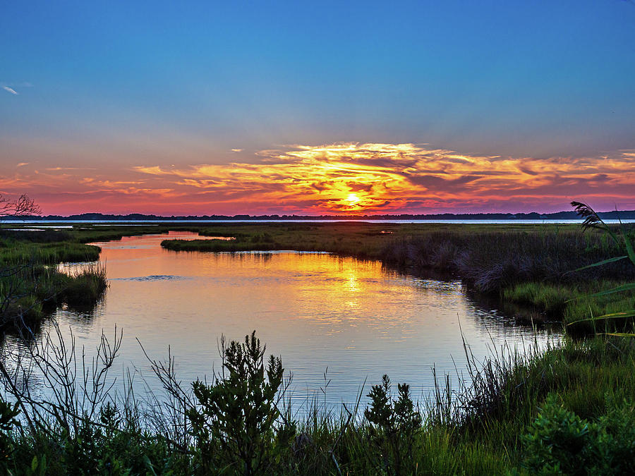 Assateague Island Sunset Photograph by Louis Dallara