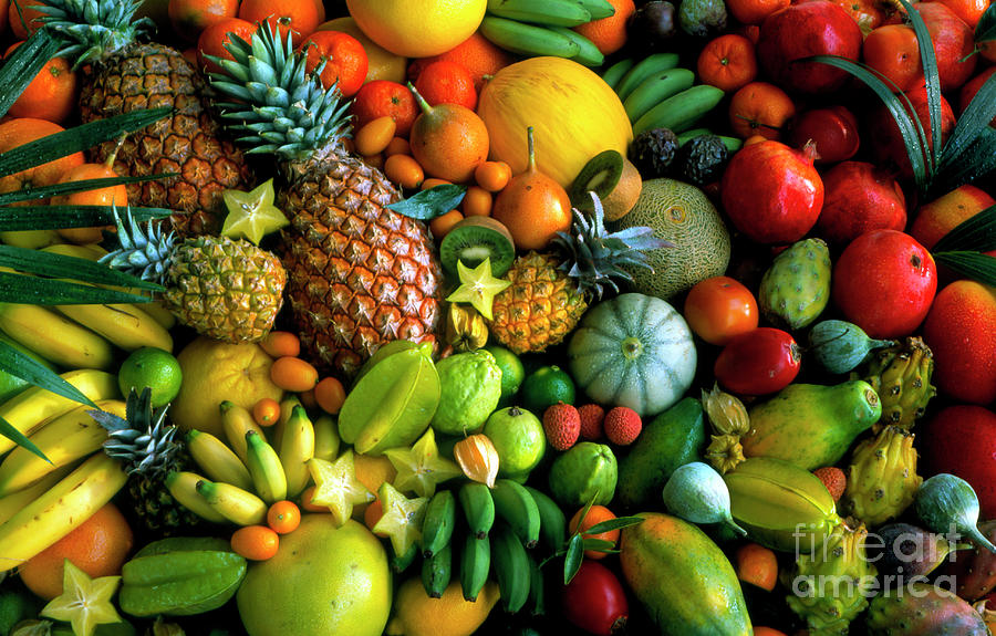 Assortment Of Tropical Fruits by Maximilian Stock Ltd / Science