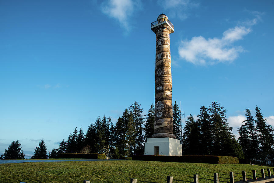 Astoria Column at Early Morning Photograph by Tom Cochran
