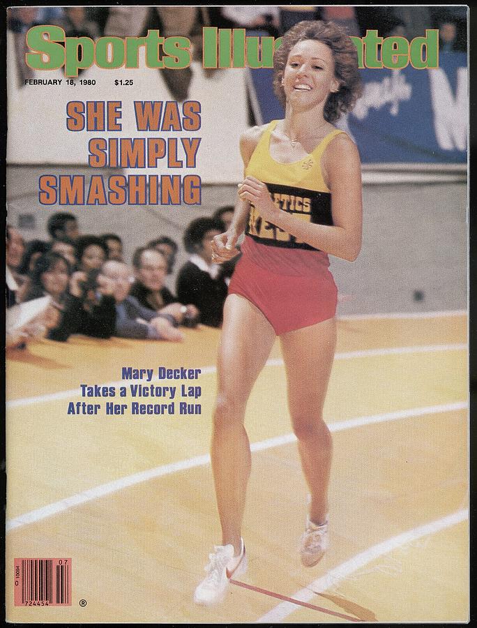 Athletics West Mary Decker, 1980 Millrose Games Sports Illustrated Cover Photograph by Sports Illustrated