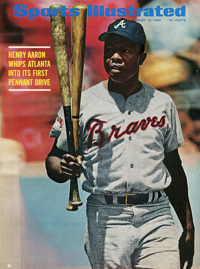 Hank Aaron on Sports Illustrated Cover Photograph - Atlanta Braves Hank Aaron... Sports Illustrated Cover by Sports Illustrated