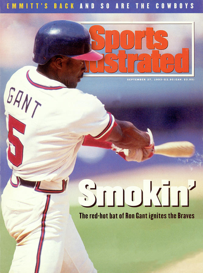 Ron Gant on Sports Illustrated Cover Photograph - Atlanta Braves Ron Gant... Sports Illustrated Cover by Sports Illustrated