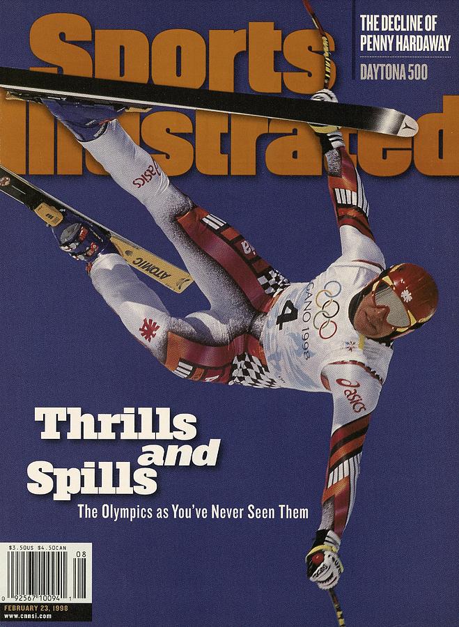 Olympic Skiing Action Shot Photograph - Austria Herman Maier, 1998 Winter Olympics Sports Illustrated Cover by Sports Illustrated