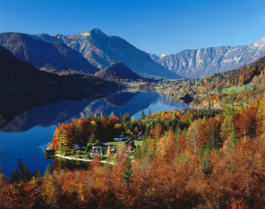 Austria, Styria, Lake Grundlsee Digital Art by Fridmar Damm