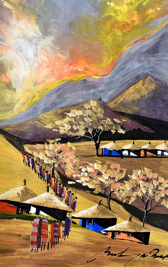 B-388 Painting by Martin Bulinya