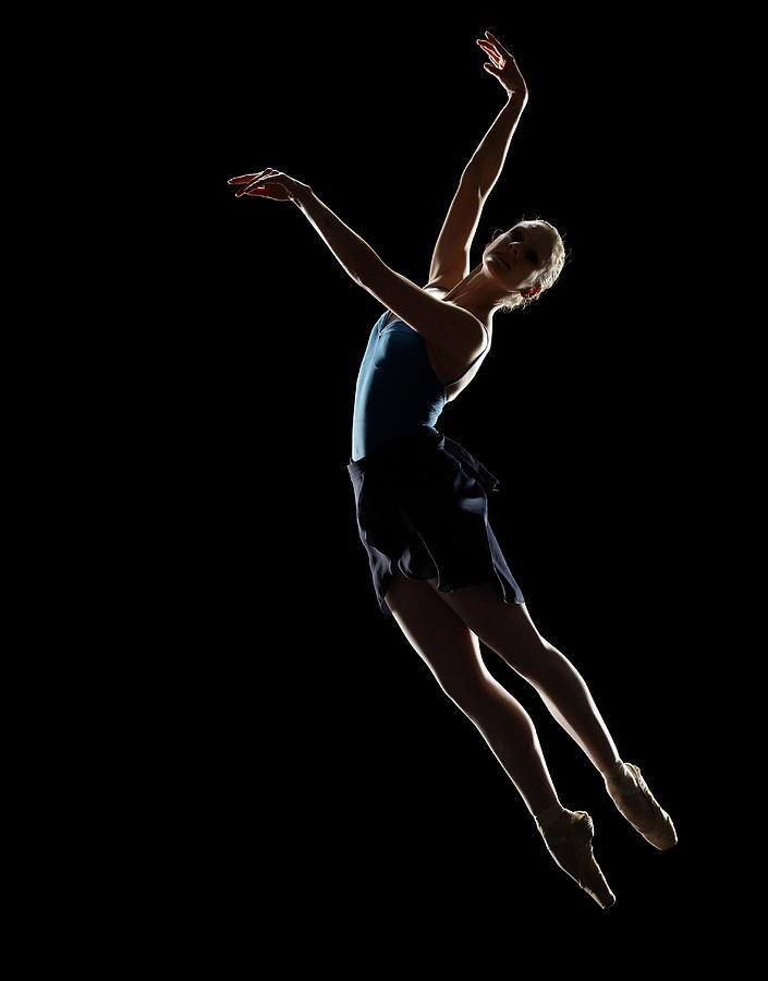 Ballet Dancer In Pas De Poisson Position by Lewis Mulatero