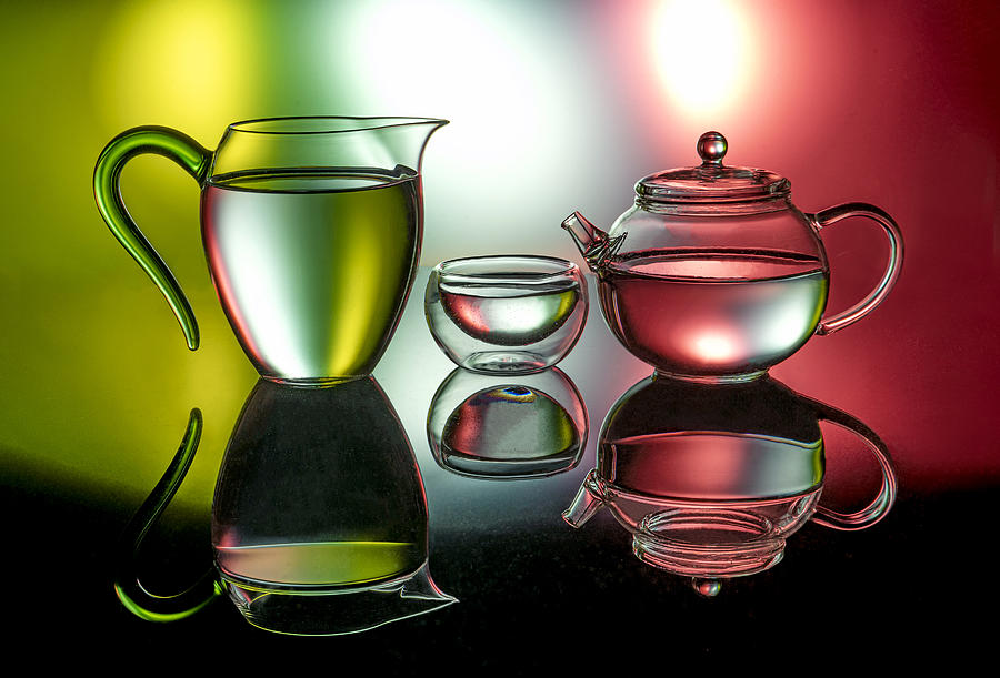 Beautiful Glass Tea Set by Betty Liu