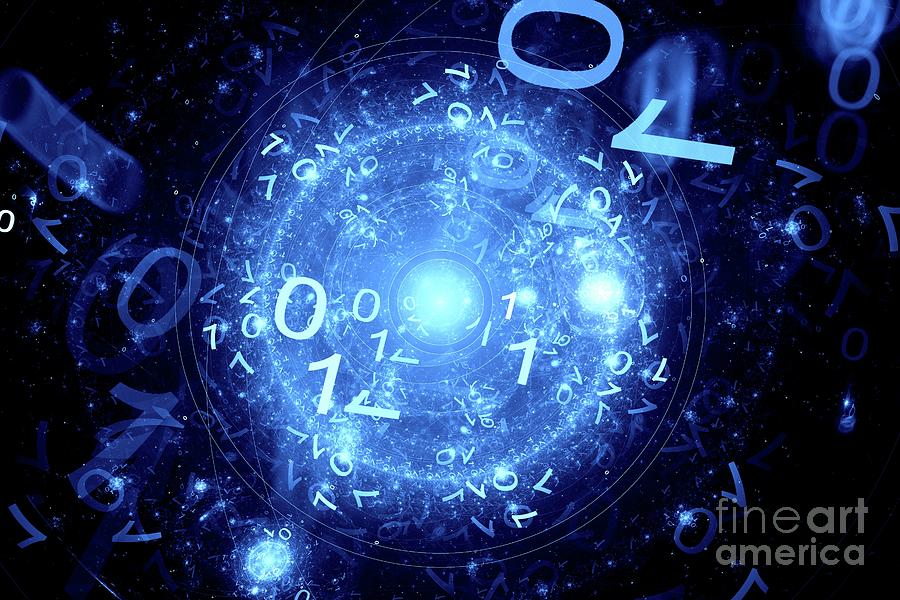 Binary Code In Cyberspace by Sakkmesterke / Science Photo Library