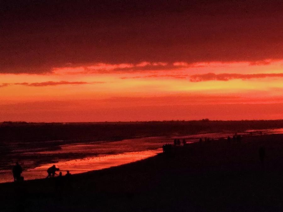 Blazing Sunset Photograph by Karen Stansberry