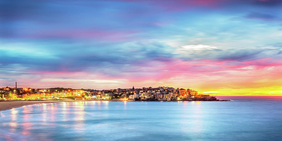 Bondi Pastel Pano Photograph by Monamifoto