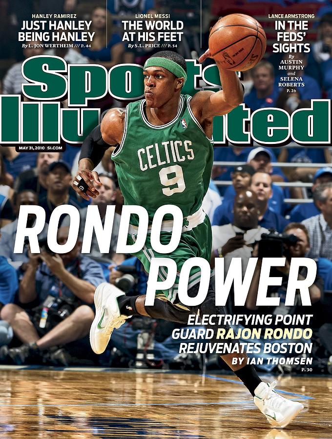Rajon Rondo Dominates the Court Photograph - Boston Celtics Rajon Rondo, 2010 Nba Eastern Conference Sports Illustrated Cover by Sports Illustrated