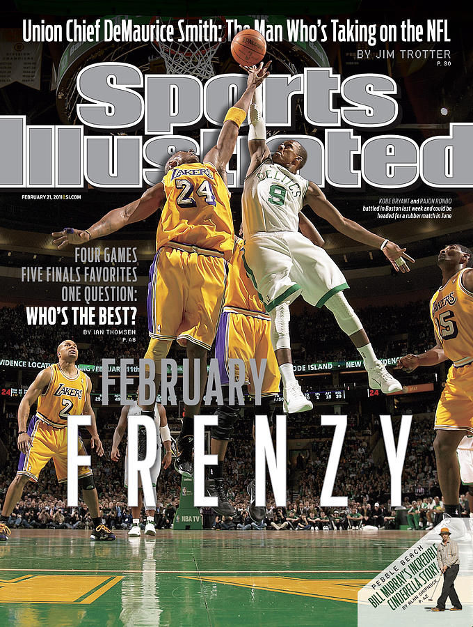 Kobe Bryant and Rajon Rondo Duel Photograph - Boston Celtics Vs Los Angeles Lakers Sports Illustrated Cover by Sports Illustrated