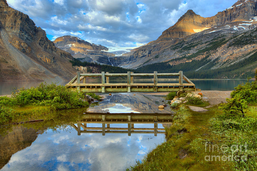 Bow Lake Wooden Bridge by Adam Jewell