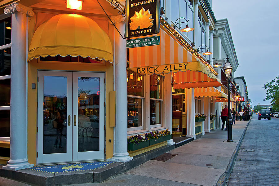 Brick Alley Pub, Newport, Ri Digital Art by Claudia Uripos