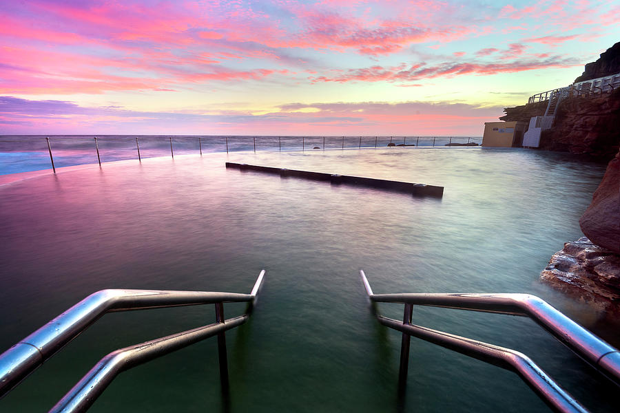 Bronte Pink Pool Photograph by Monamifoto