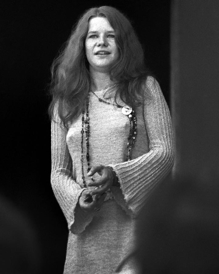Candid Janis Joplin Smiling During Her Performance At Monterey ...
