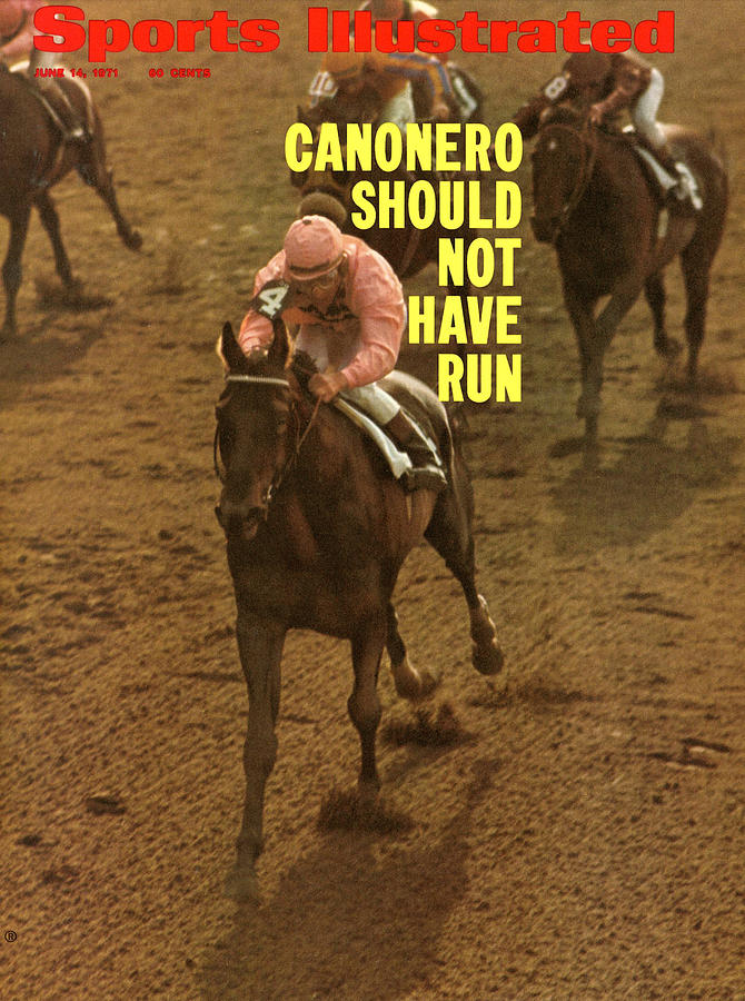 Canonero II at Belmont Stakes Photograph - Canonero II, 1971 Belmont Stakes Sports Illustrated Cover by Sports Illustrated