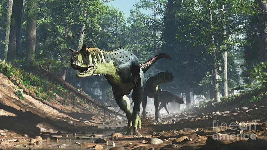 Trinity Kuether Carnotaurus Dinosaurs by James Kuether / Science Photo Library