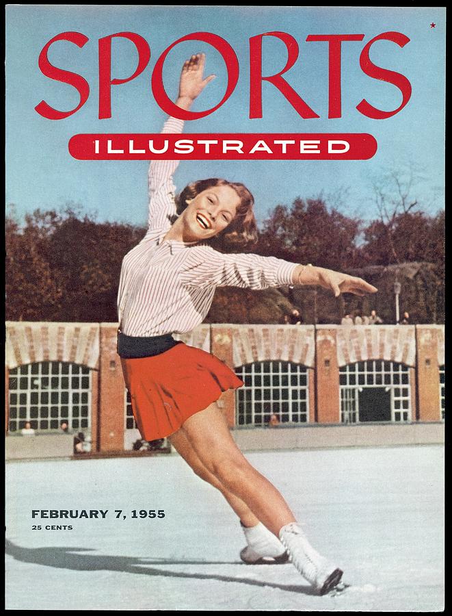 Figure Skater on Ice Cover Photograph - Carol Heiss, Figure Skating Sports Illustrated Cover by Sports Illustrated