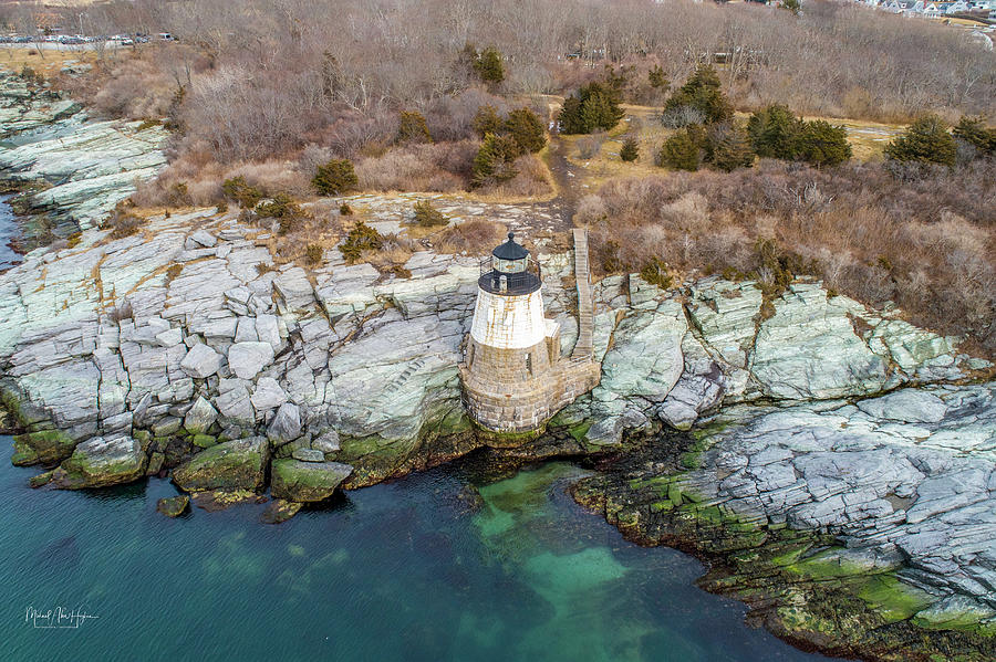 Castle Hill Lighthouse Photograph by Veterans Aerial Media LLC