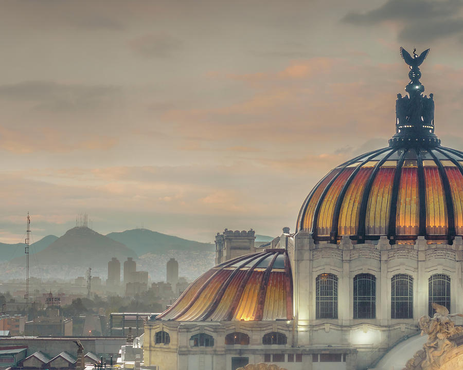 Palacio de Bellas Artes at Dusk Photograph - Cathedral of Art by Slow Fuse Photography