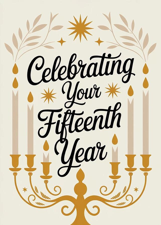 Celebrating Your Fifteenth Year Celebration Digital Art by General ...