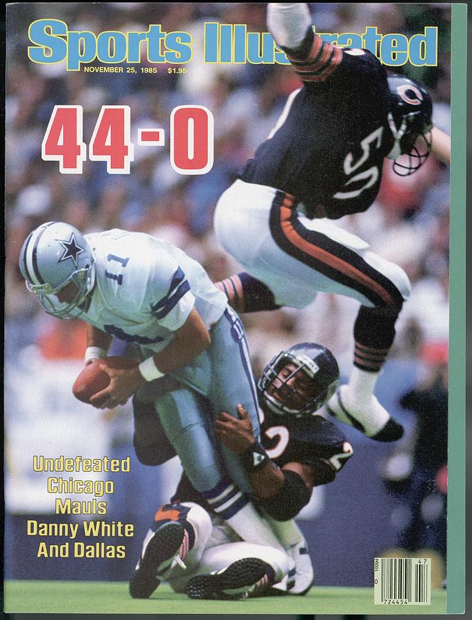 Chicago Bears Dominate Dallas Cowboys Photograph - Chicago Bears Dave Duerson And Mike Singletary Sports Illustrated Cover by Sports Illustrated