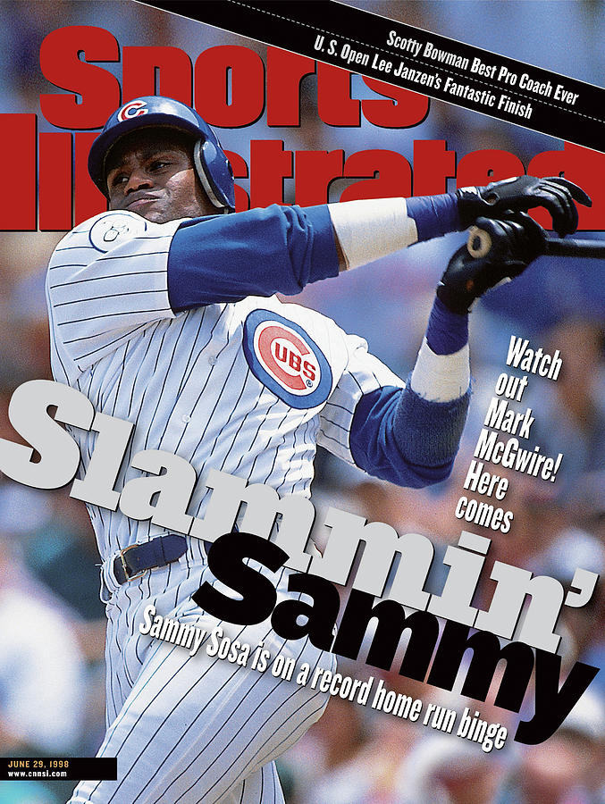 Sammy Sosa's Record Home Run Binge Photograph - Chicago Cubs Sammy Sosa... Sports Illustrated Cover by Sports Illustrated