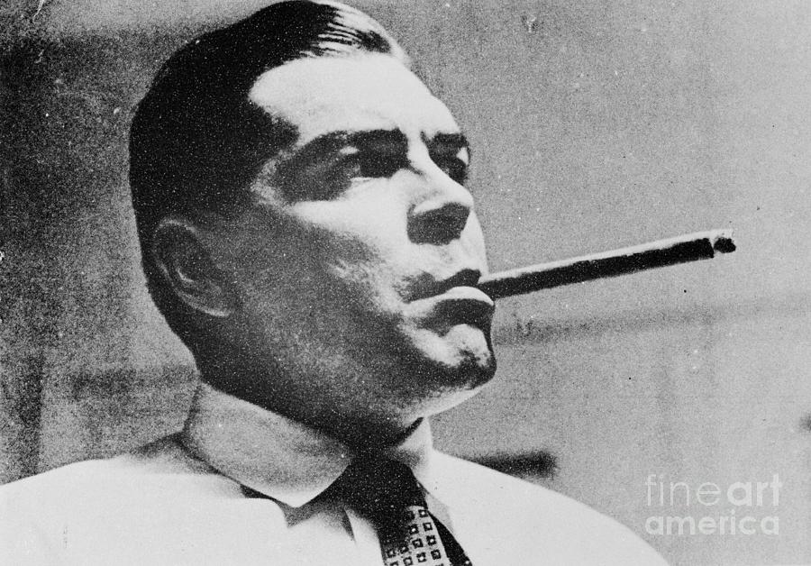Cigar-smoking Che Guevara Without Beard by Bettmann