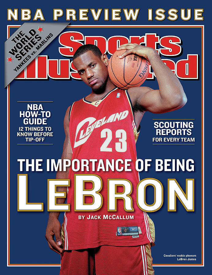 LeBron James Sports Illustrated Cover Photograph - Cleveland Cavaliers LeBron James, 2003-04 Nba Basketball Sports Illustrated Cover by Sports Illustrated