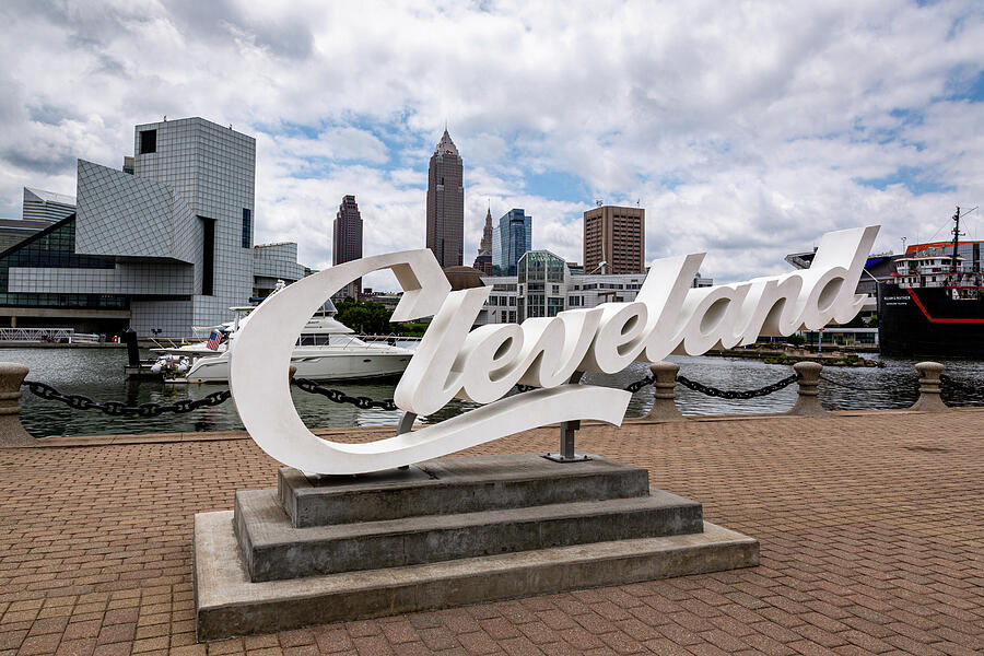 Cleveland Script Sign by Dale Kincaid