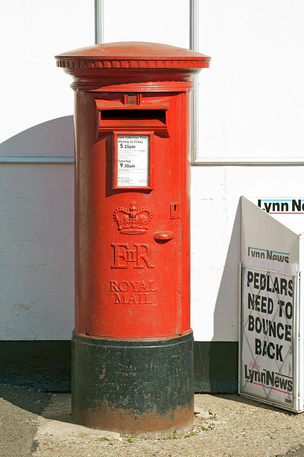Close-up Of Red Mailbox, England Photograph by Jalag / Annette Falck