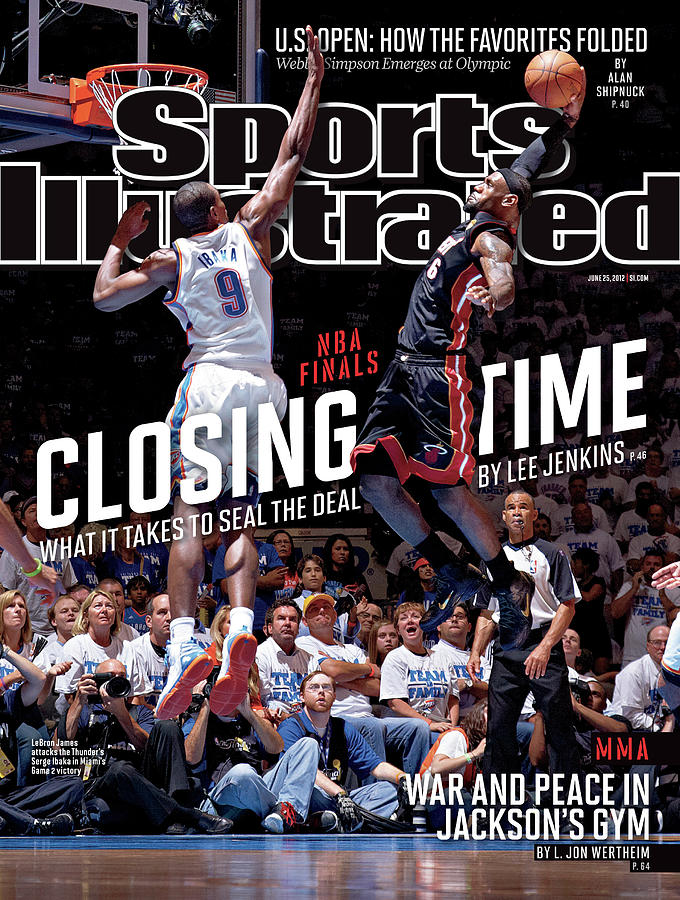 LeBron James in Intense NBA Finals Moment Photograph - Closing Time What It Takes To Seal The Deal Sports Illustrated Cover by Sports Illustrated