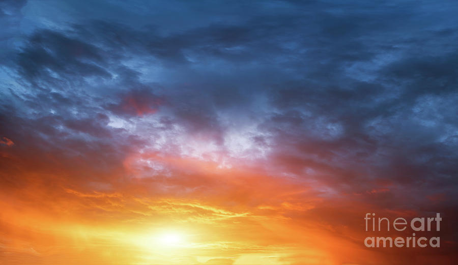 Clouds At Sunset by Wladimir Bulgar / Science Photo Library