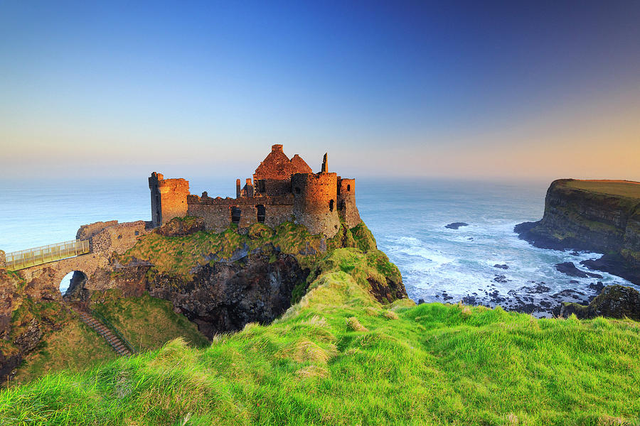 Coast With Castle Ruins Digital Art by Maurizio Rellini