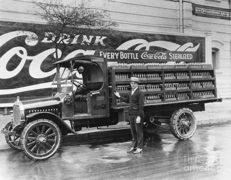 Coca-cola Delivery Truck And Driver by Bettmann
