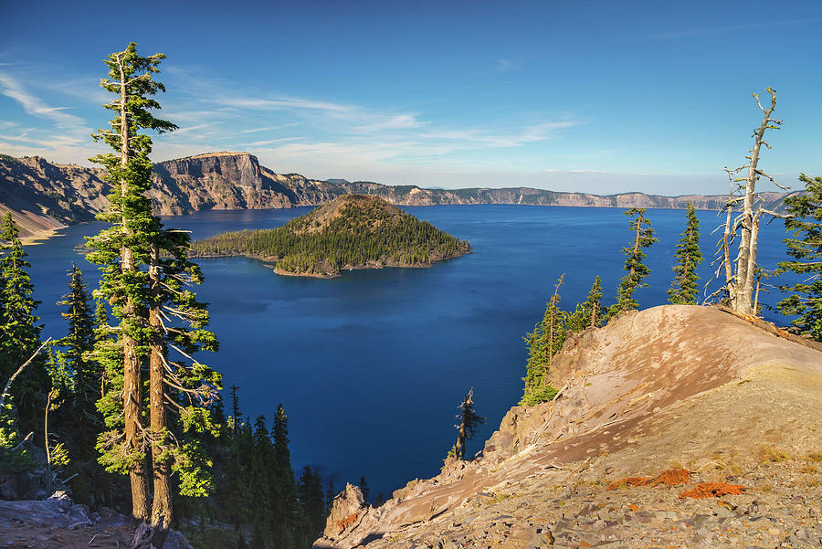 Crater Lake, Oregon Digital Art by Joanne Montenegro
