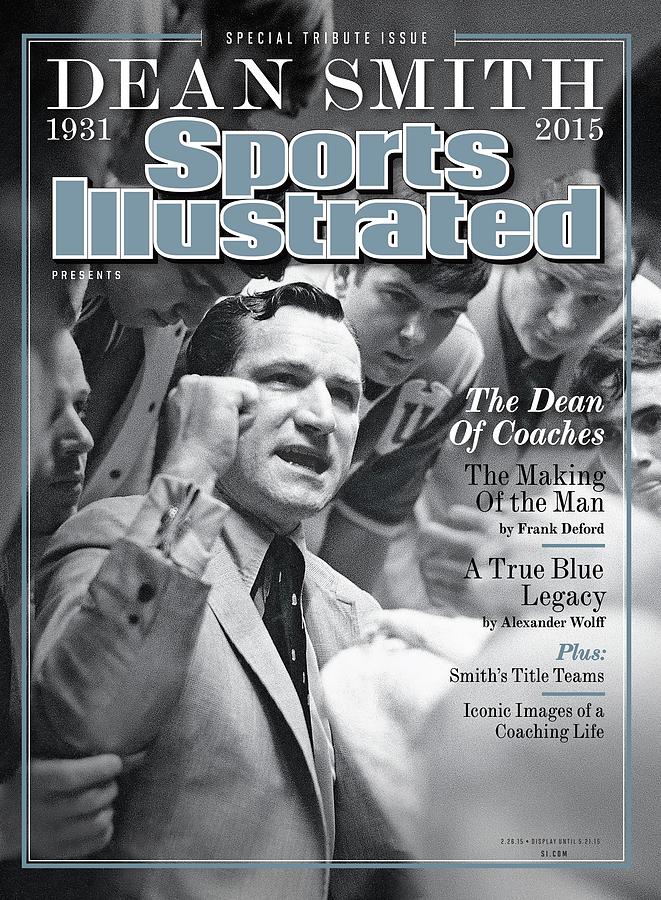 Dean Smith Sports Illustrated Cover Photograph - Dean Smith, 1931 - 2015 Special Tribute Issue Sports Illustrated Cover by Sports Illustrated