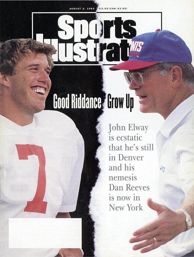 Denver Broncos Qb John Elway And New York Giants Coach Dan Sports Illustrated Cover Photograph by Sports Illustrated