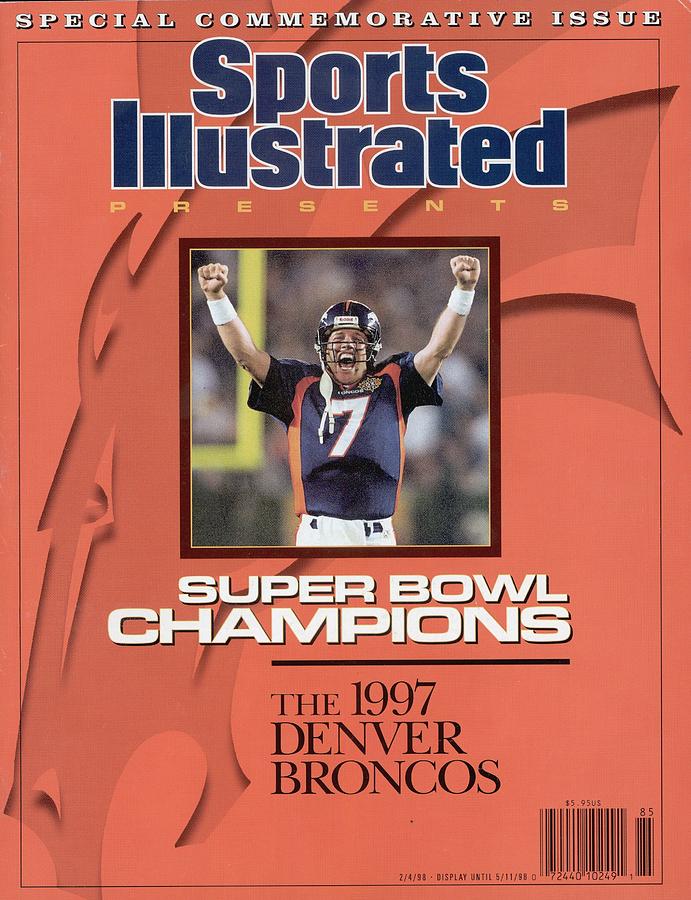 Super Bowl Champions 1997 Photograph - Denver Broncos Qb John Elway, Super Bowl Xxxii Sports Illustrated Cover by Sports Illustrated