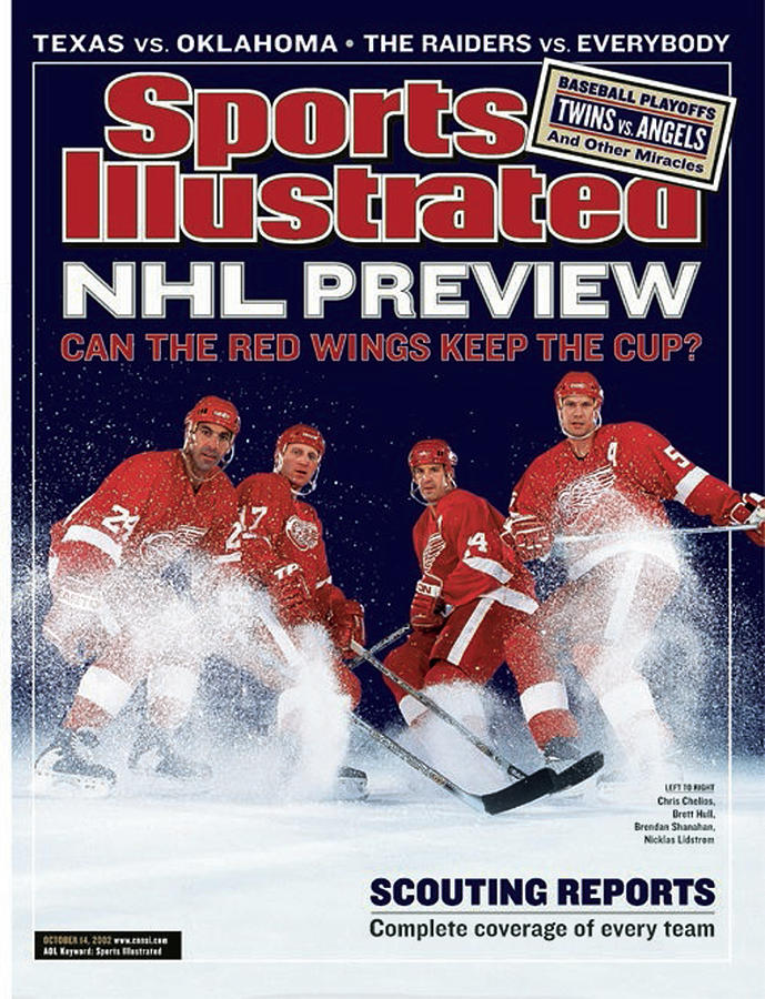 Detroit Red Wings Chris Chelios, Brett Hull, Brendan Sports
