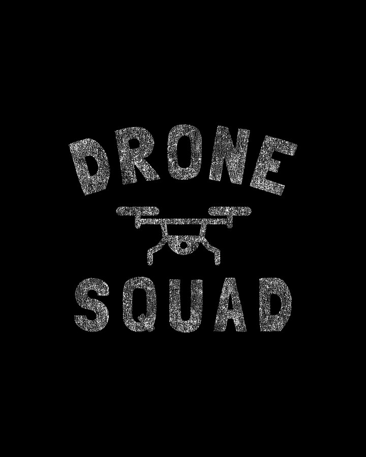 Drone Squad Retro Digital Art by Flippin Sweet Gear